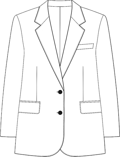 Technische Zeichnung Blazer